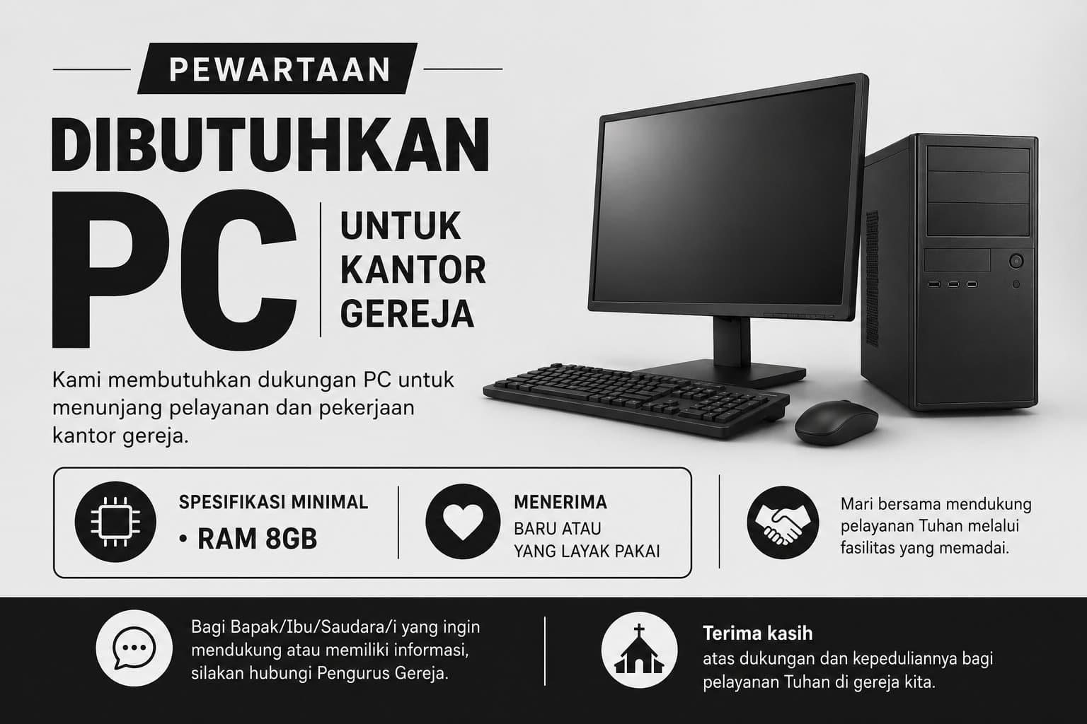 Dibutuhkan PC